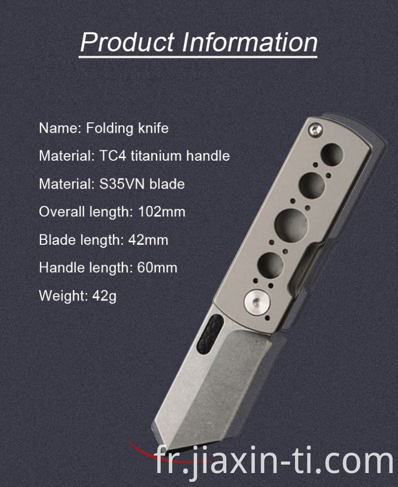 titanium folding knife